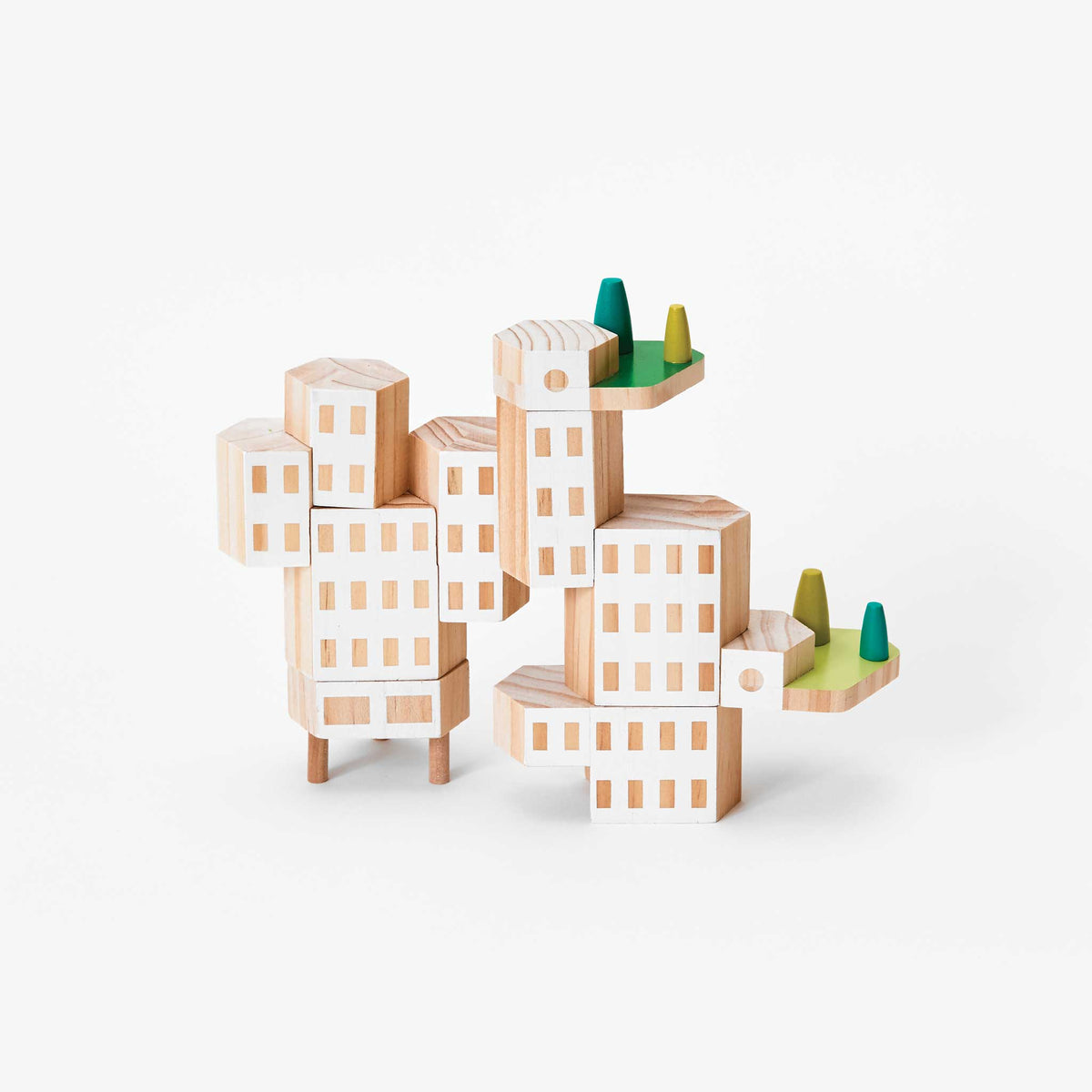 BLOCKITECTURE | GARDEN CITY | Wooden ARCHITECTURE BLOCKS | James Paulius | Areaware