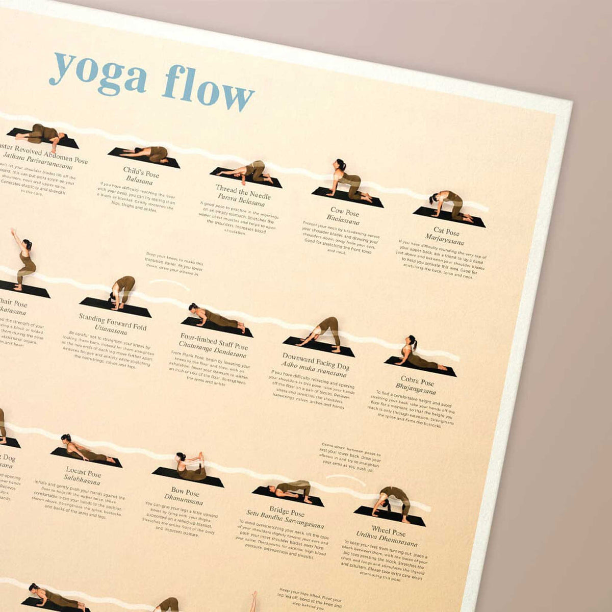 Calm Club YOGA FLOW |  YOGA POSTER | 70x50 cm | Luckies