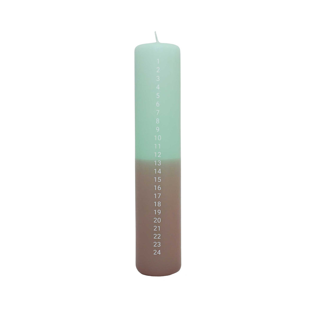 CALENDAR LIGHT NO. 1 | Advent & Weihnachts-Countdown KERZE | mint beige | FindersKeepers