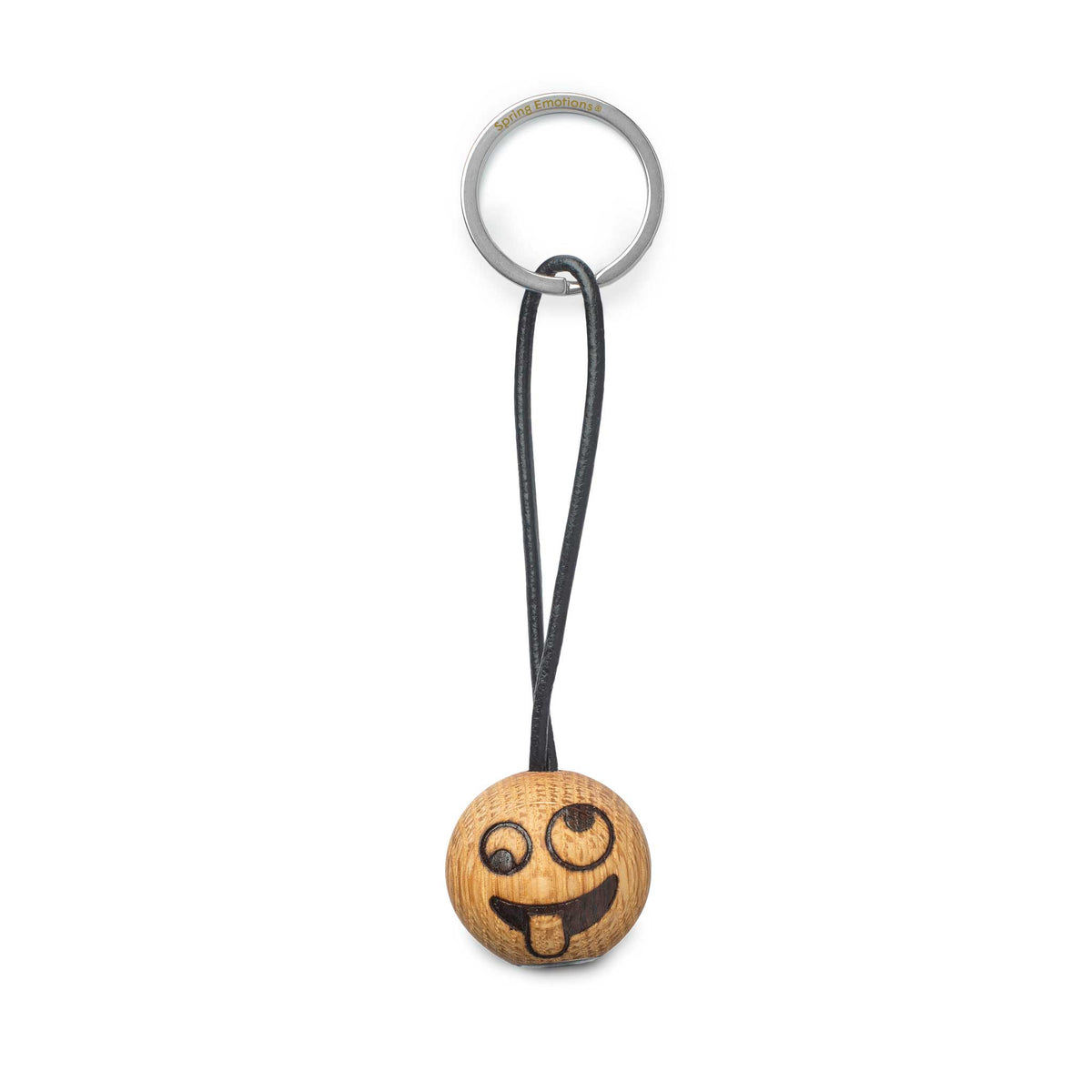 Emoticon-Schlüsselanhänger Albern – Eiche | Spring Copenhagen