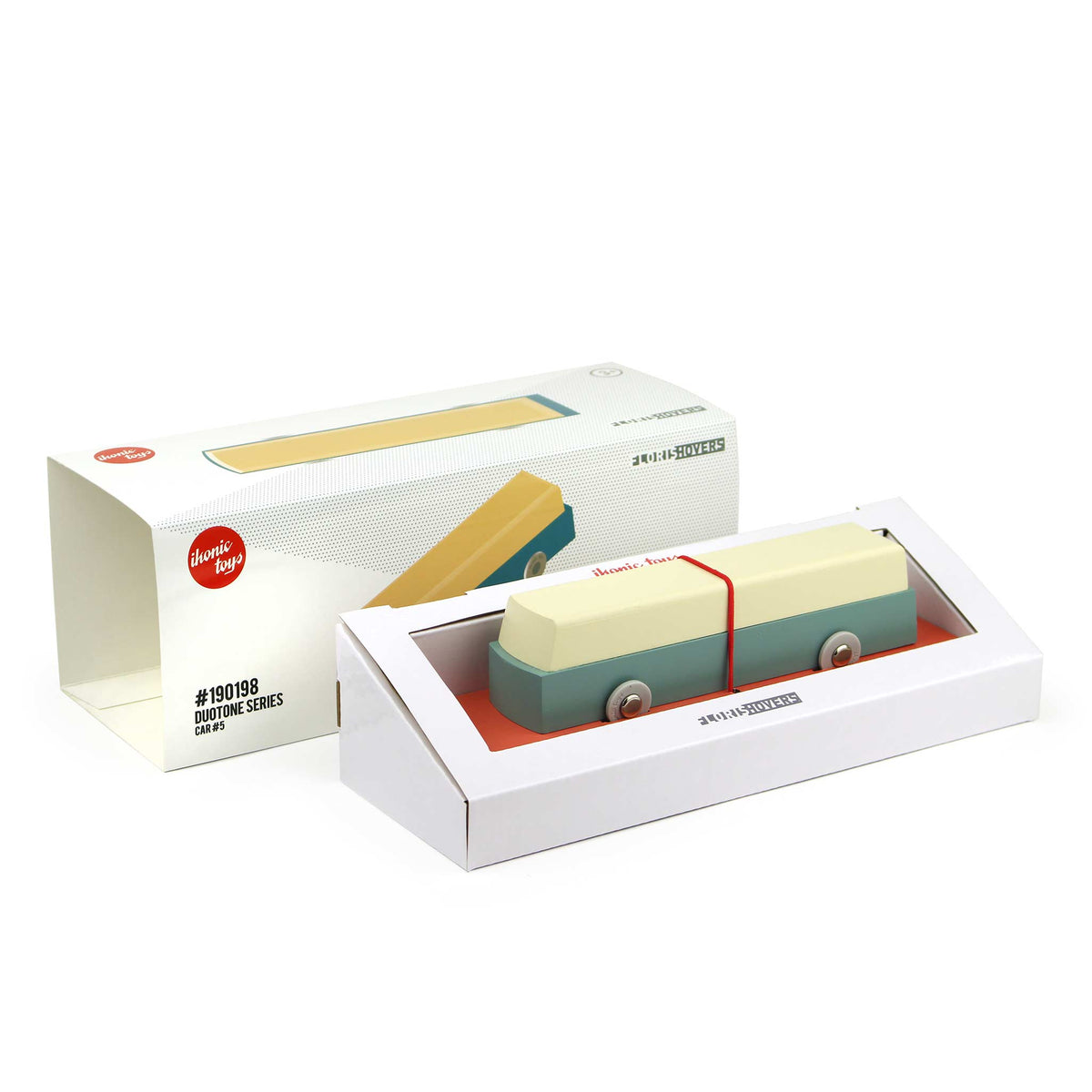 DUOTONE CAR BUS #5 | Design-SPIELZEUGAUTO aus Holz | Floris Hovers | Ikonic - Charles & Marie