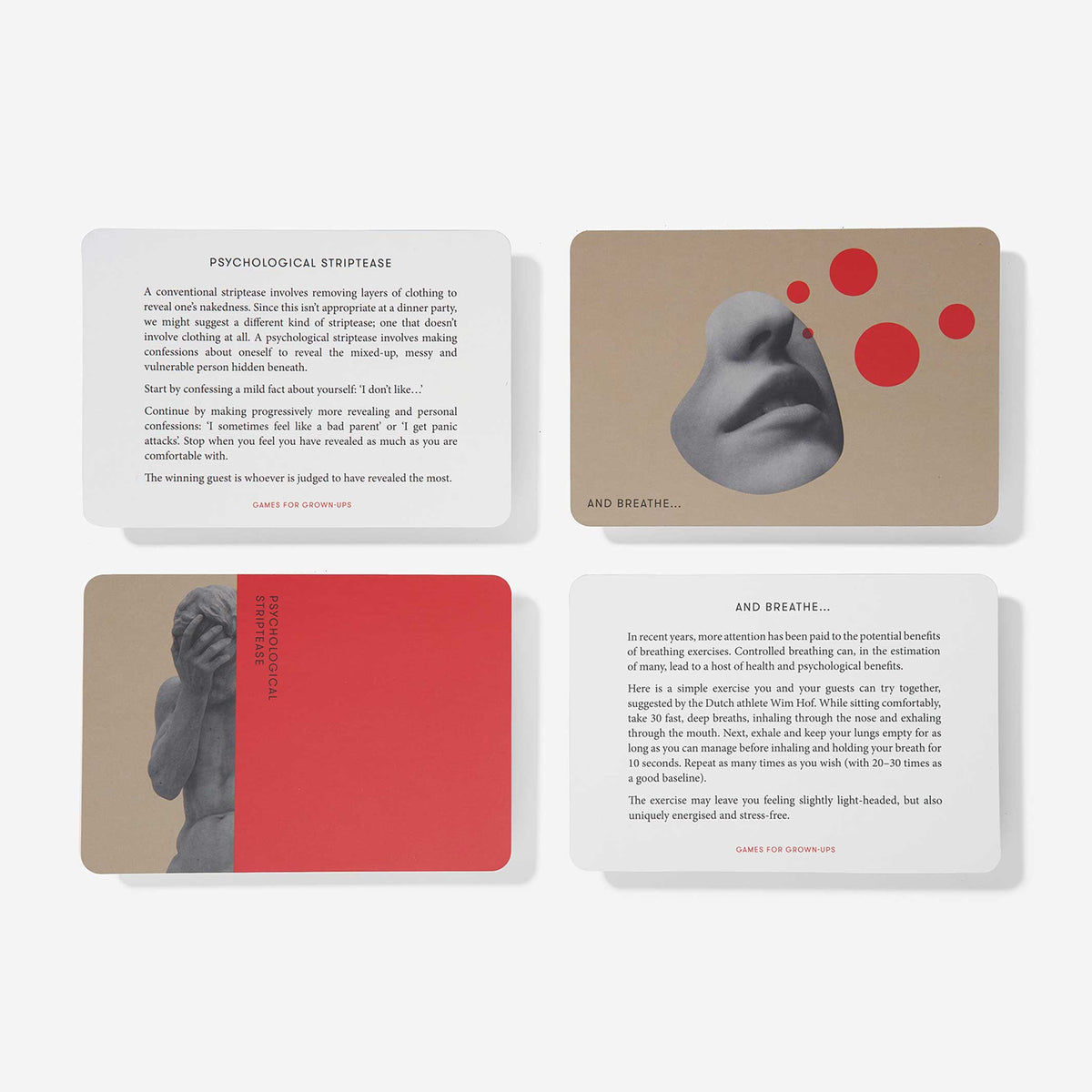 Kartenset "Games for Grown-Ups" – Englisch | The School of Life