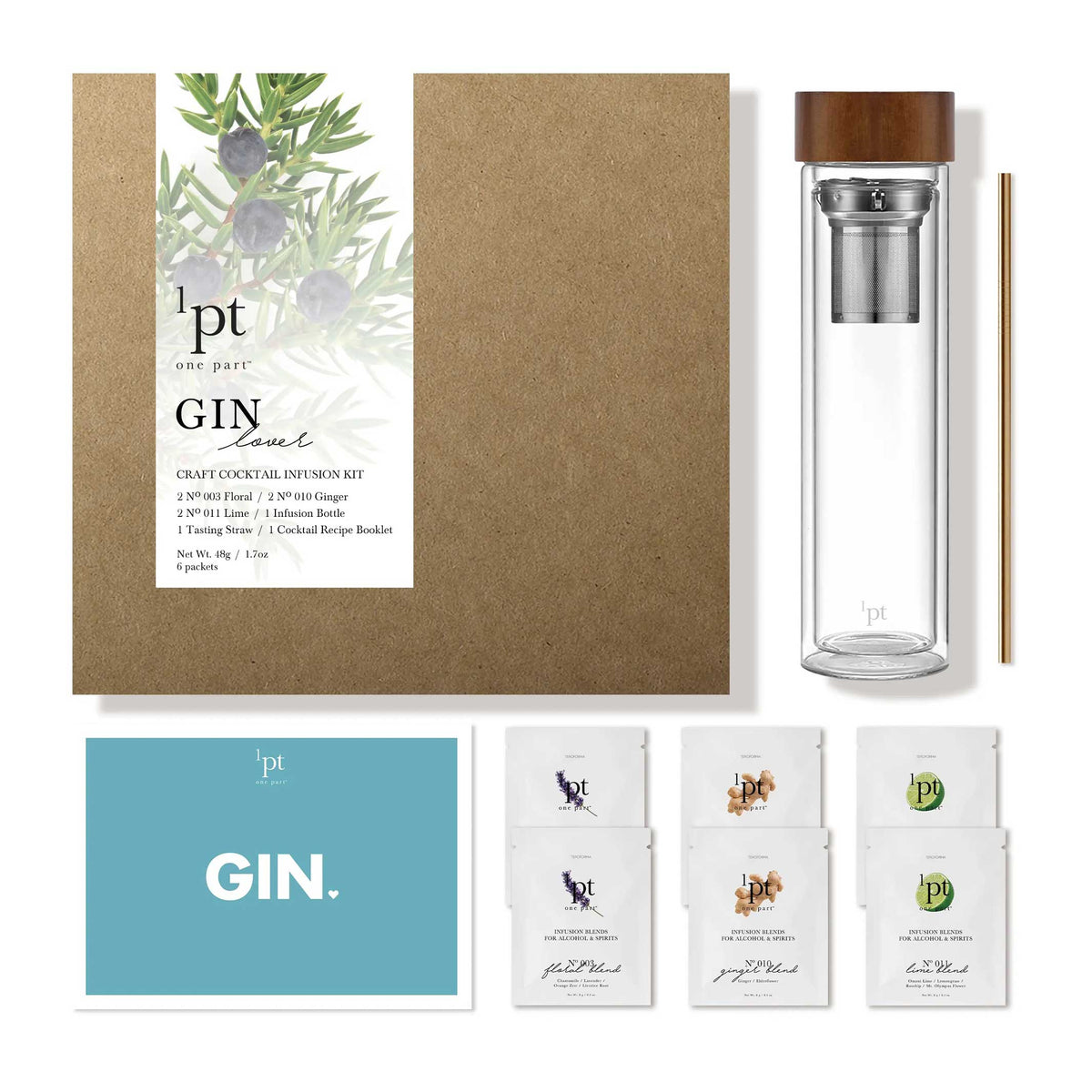1PT GIN LOVER KIT | GIN COCKTAIL- & BAR-SET | Teroforma