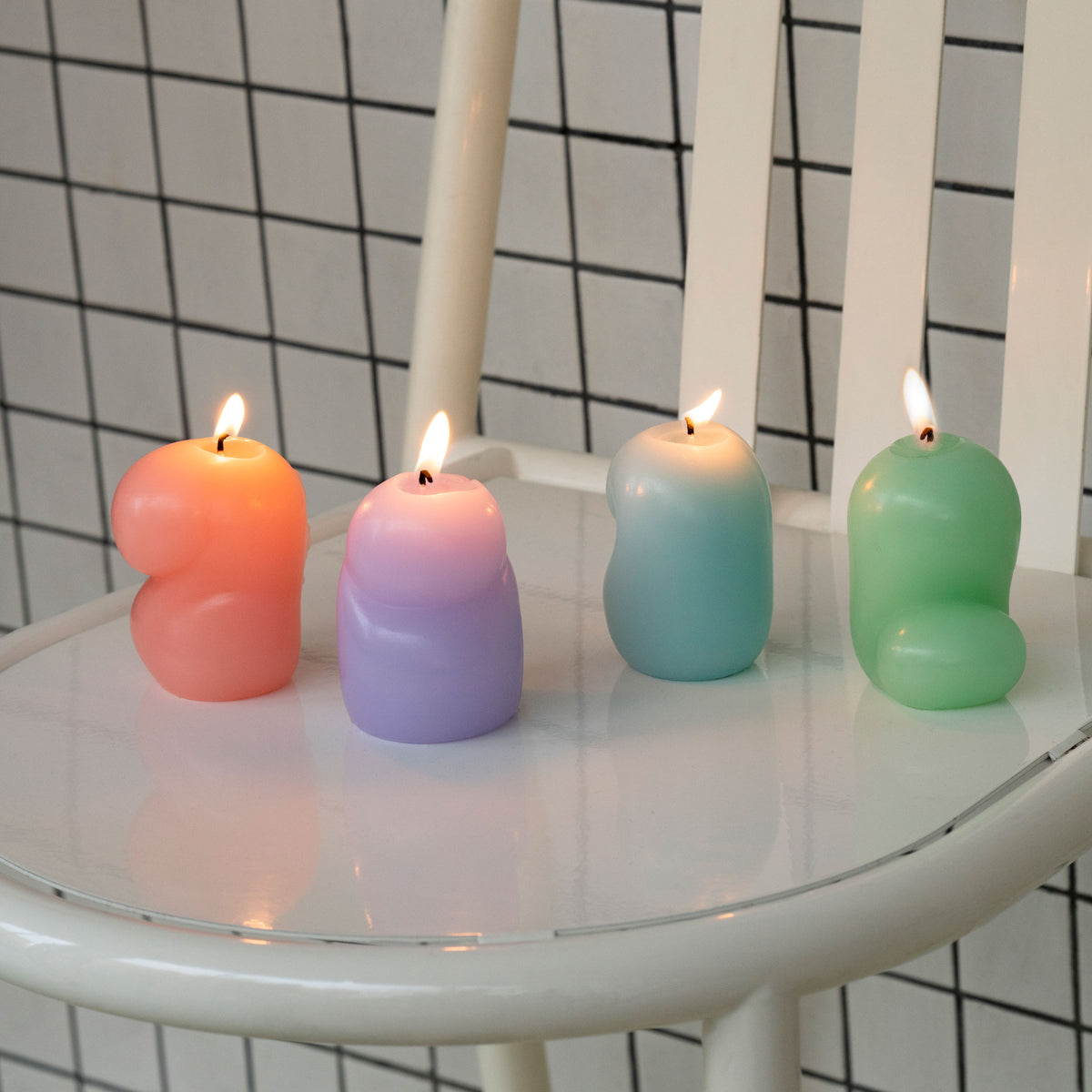 GOOBER Mini | Set aus vier kleinen KERZEN | Talbot & Yoon | Areaware