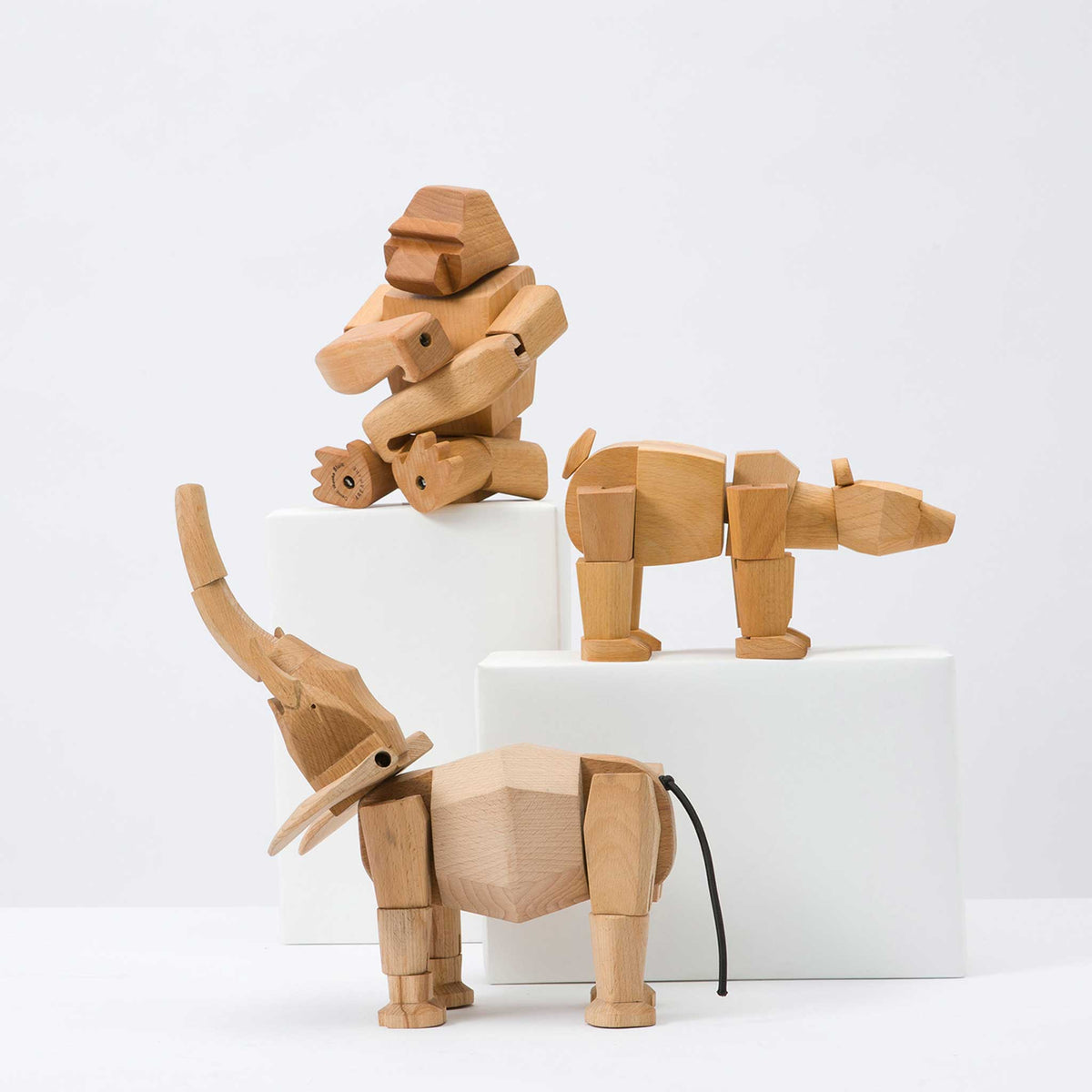 HOLZ KREATUREN | Bewegliche HOLZTIERE | David Weeks | Areaware - Charles & Marie