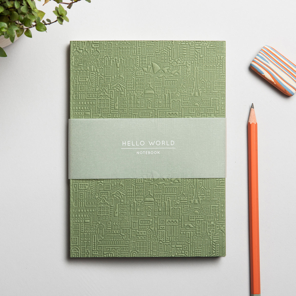 HELLO WORLD NOTEBOOK - Notizbücher - 18x13 cm & 128 Seiten | the city works
