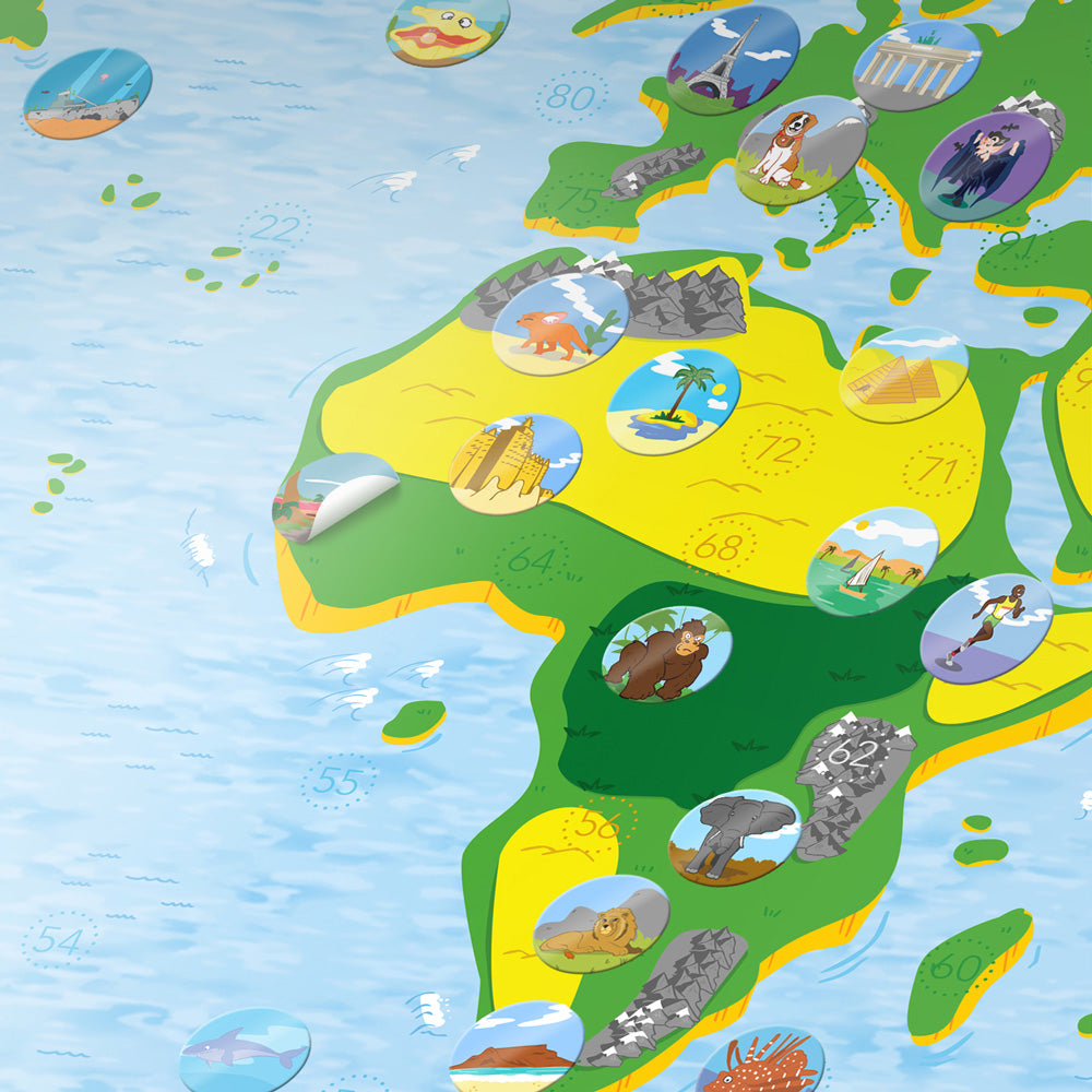 Kids Map | Interaktive Kinder-WELTKARTE | Awesome Maps - Charles & Marie