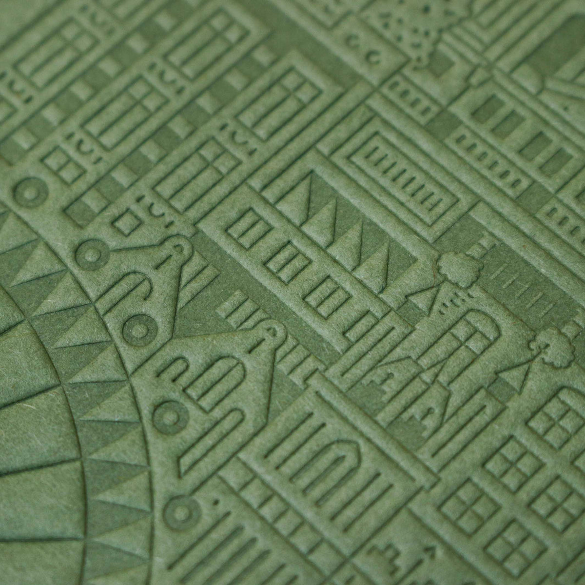 LONDON NOTEBOOK - grünes Notizbuch - 18x13 cm & 128 Seiten | the city works