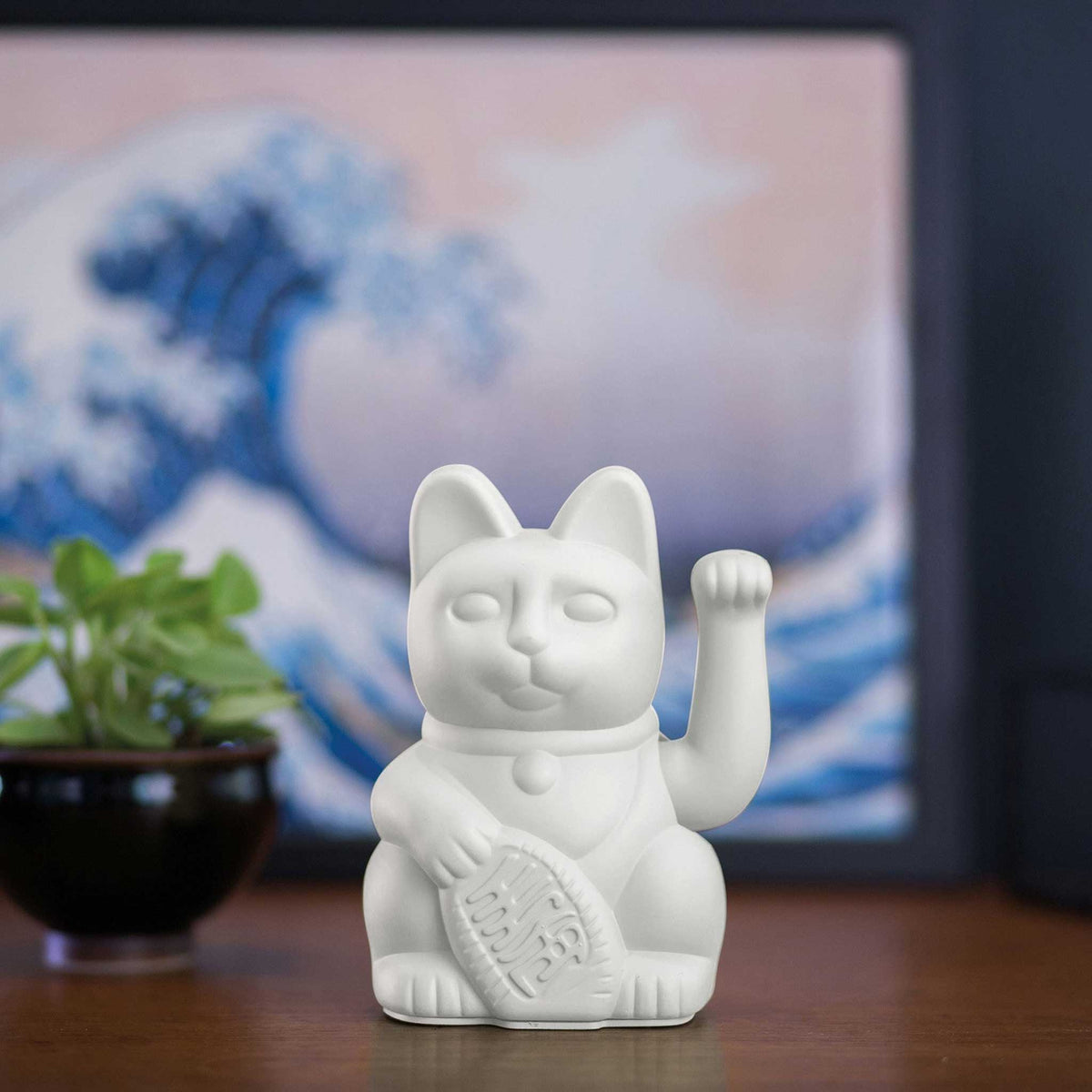 LUCKY CAT - weisse, japanische Winkekatze - Talismann & Glücksbringer | Donkey Products