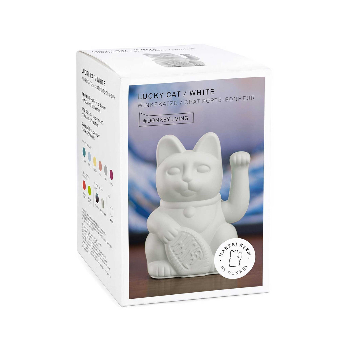 LUCKY CAT - weisse, japanische Winkekatze - Talismann & Glücksbringer | Donkey Products
