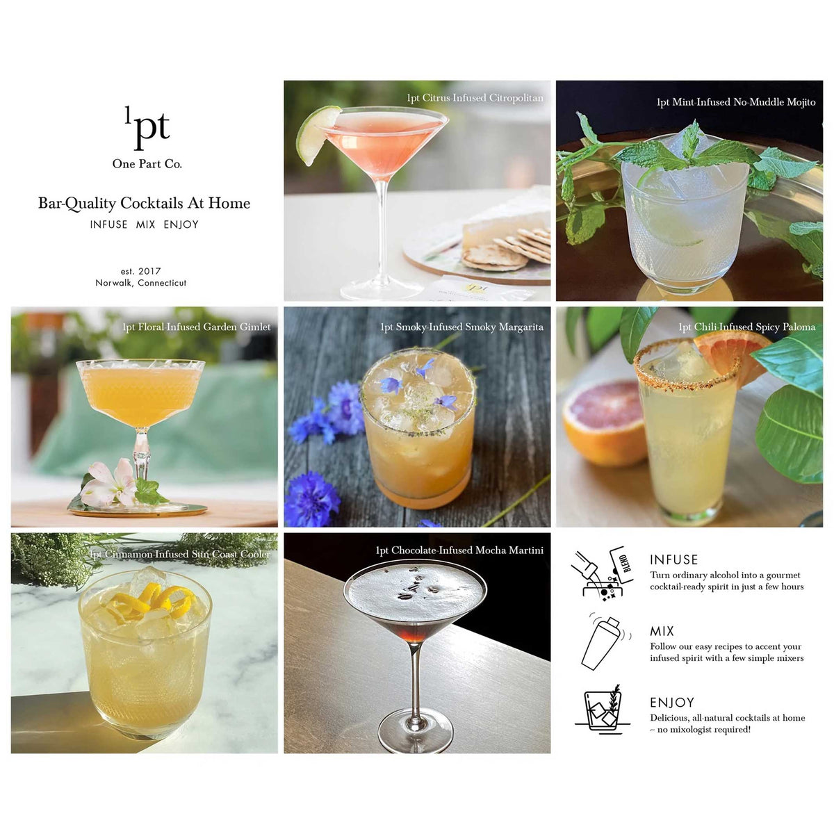 1PT INFUSIONS MASTER-KIT | COCKTAIL- & BAR-SET | Teroforma