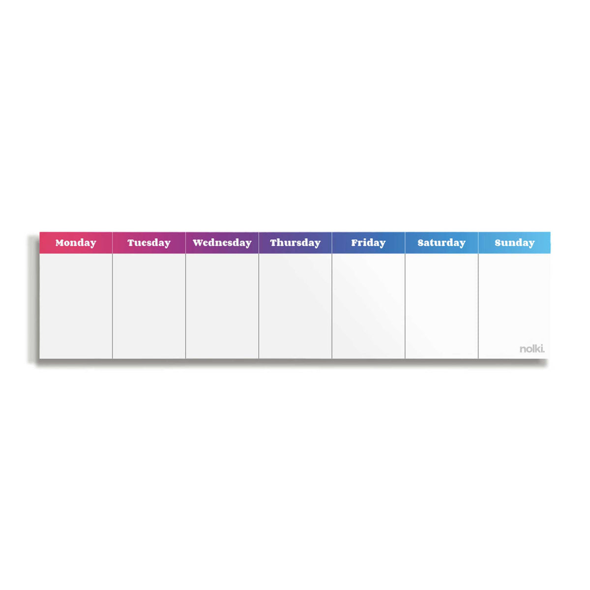 Mini WEEK PLANNER Spectrum | Kleiner WOCHENPLANER | 50 Seiten | nolki - Charles & Marie