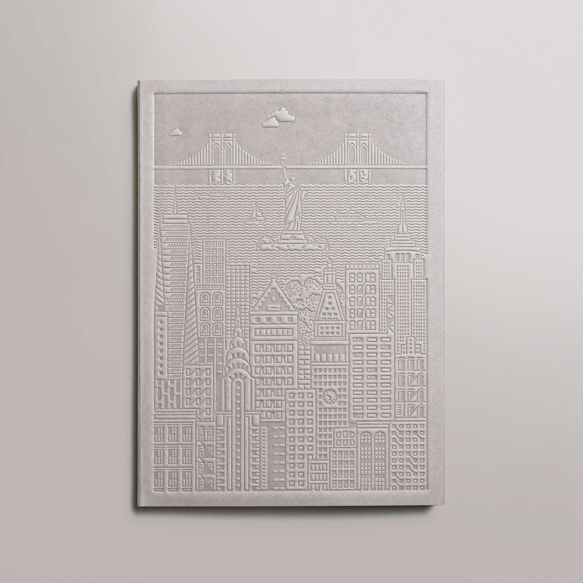 NEW YORK NOTEBOOK - graues Notizbuch - 18x13 cm & 128 Seiten | the city works