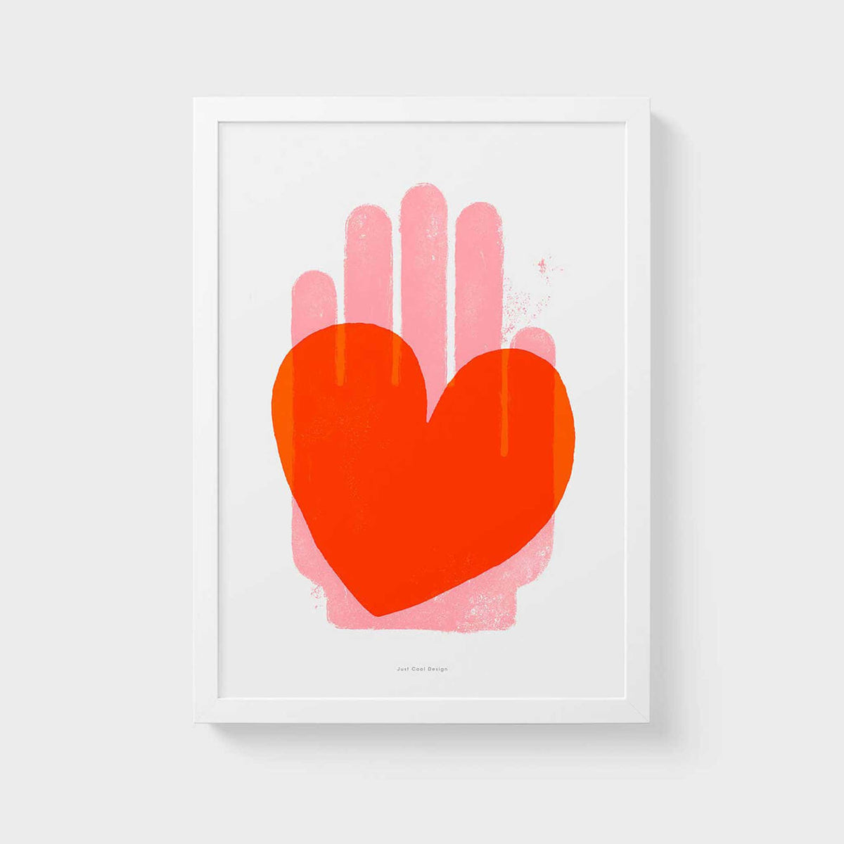 ROTES HERZ | Grafik POSTER | A3 Format | Just Another Cool Design
