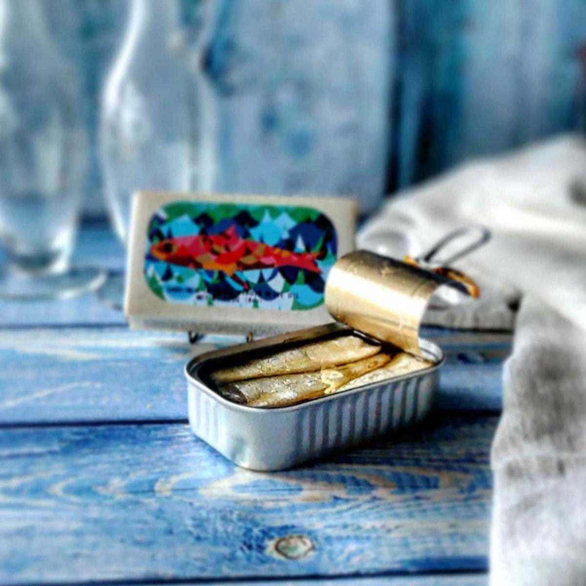 SARDINES à l'huile d'olive extra vierge | Épicerie fine CONSERVE DE POISSON | 120gr | José Gourmet