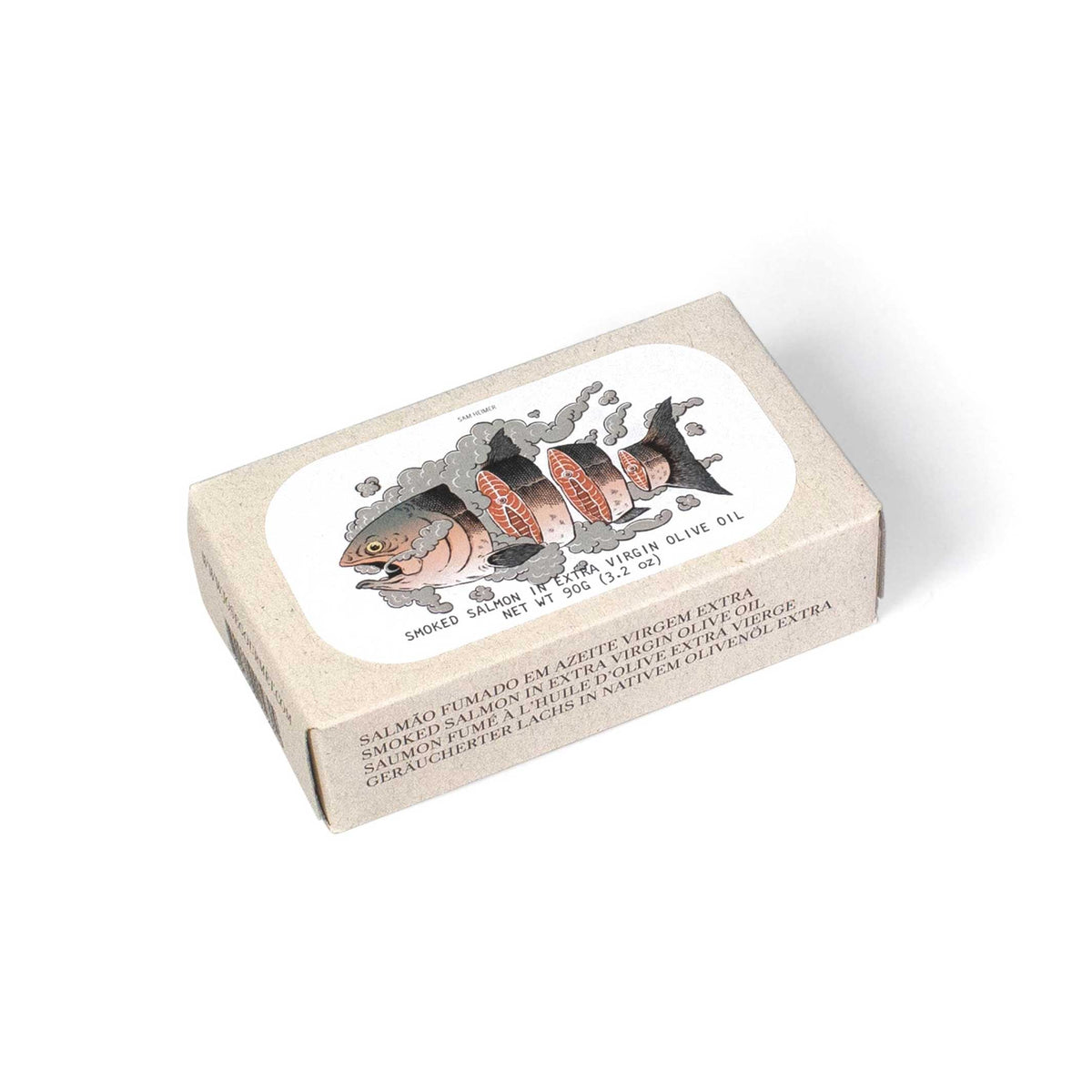 SAUMON fumé à l'huile d'olive extra vierge | Épicerie fine CONSERVE DE POISSON | 90gr | José Gourmet