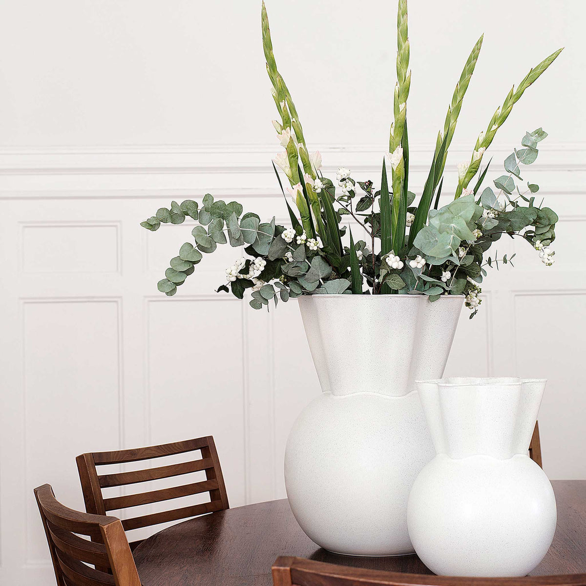 Keramikvase "Svungen Top" – Keramik · 21 cm | Spring Copenhagen