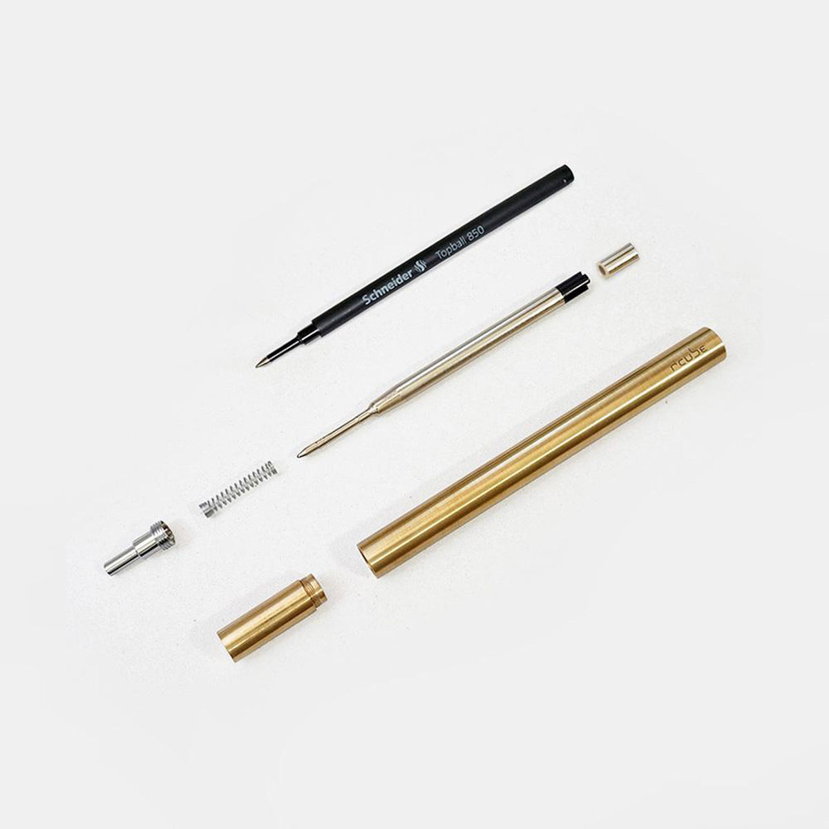 VISITE | STYLO À BILLE en laiton | conception de cube