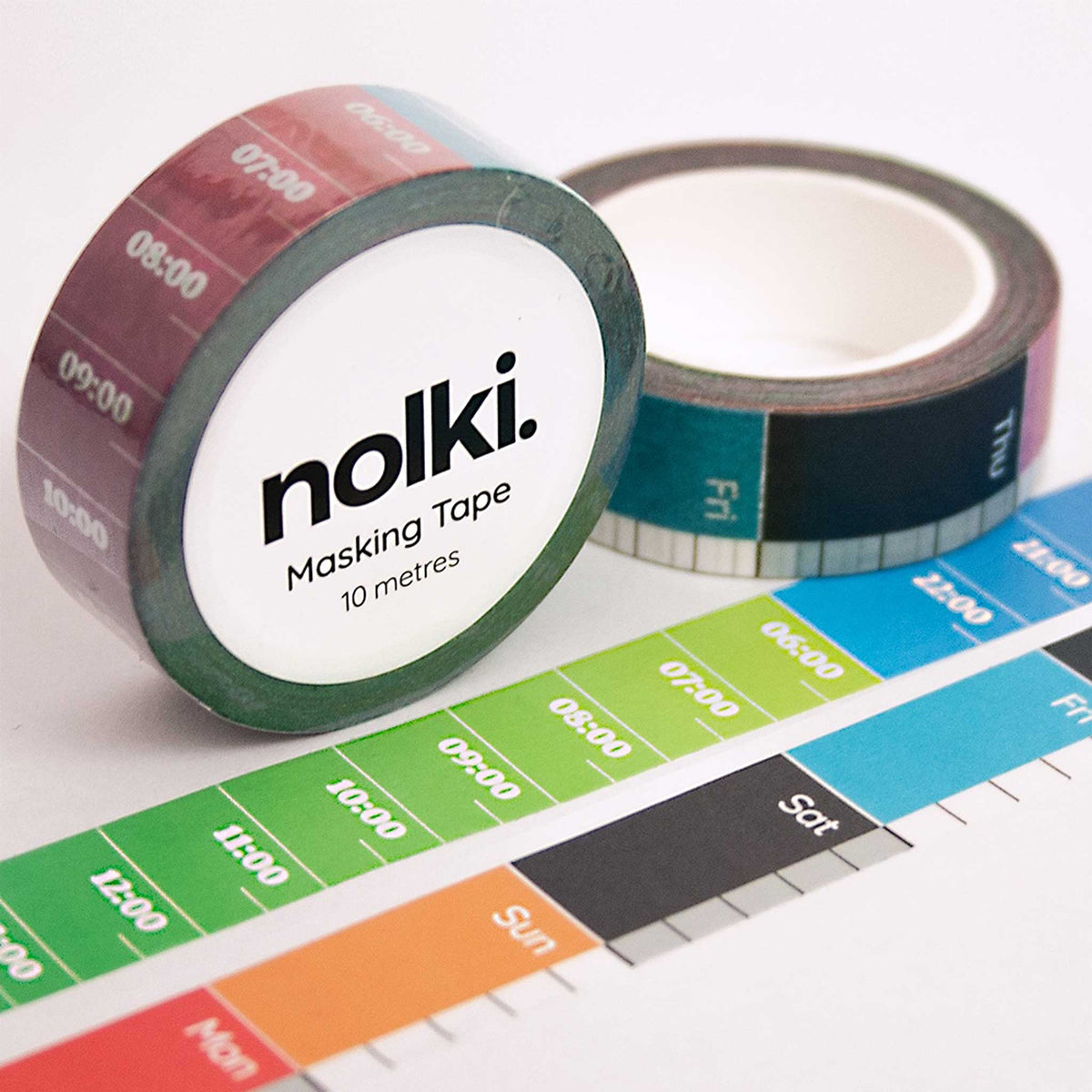 Washi DAYS on a ROLL | MASKING TAPE | Tag in Stunden | nolki
