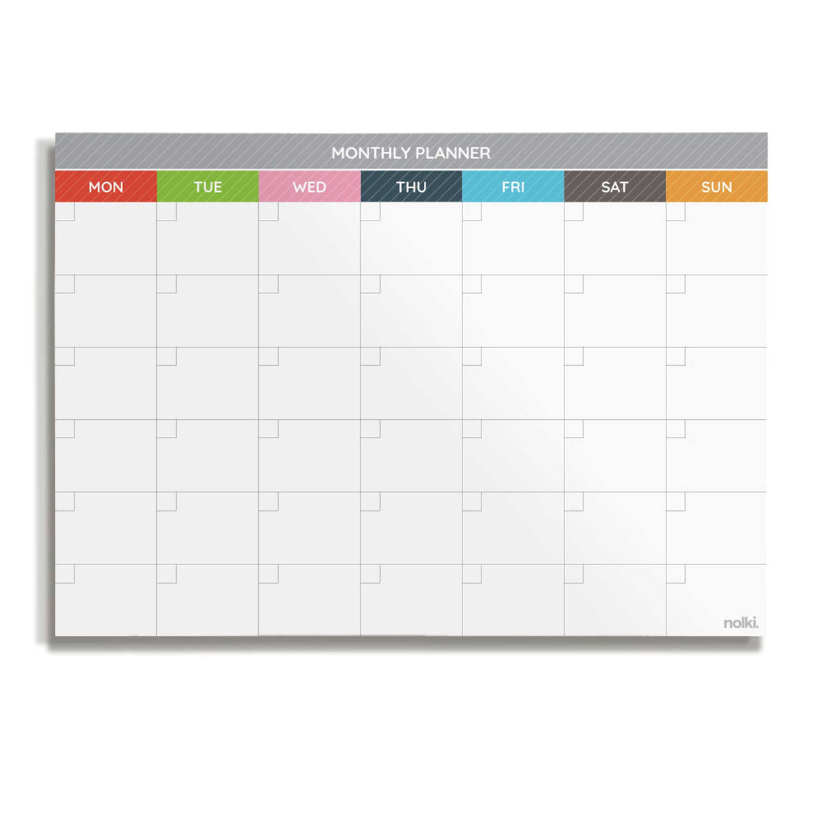WEEK DESKPAD & PLANNER Crayon | WOCHEN SCHREIBUNTERLAGE | A4 & 50 Seiten | nolki