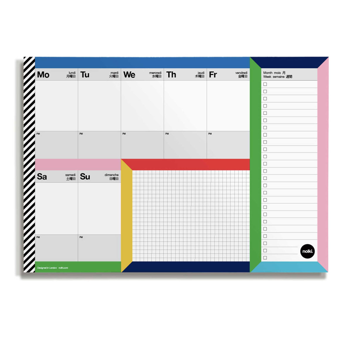 WEEK DESKPAD & PLANNER Runway | WOCHEN SCHREIBUNTERLAGE | A4 & 50 Seiten | nolki