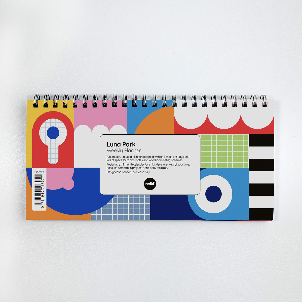 WEEKLY PLANNER Luna Park | WOCHEN SCHREIBTISCH PLANER | 108 Seiten | nolki