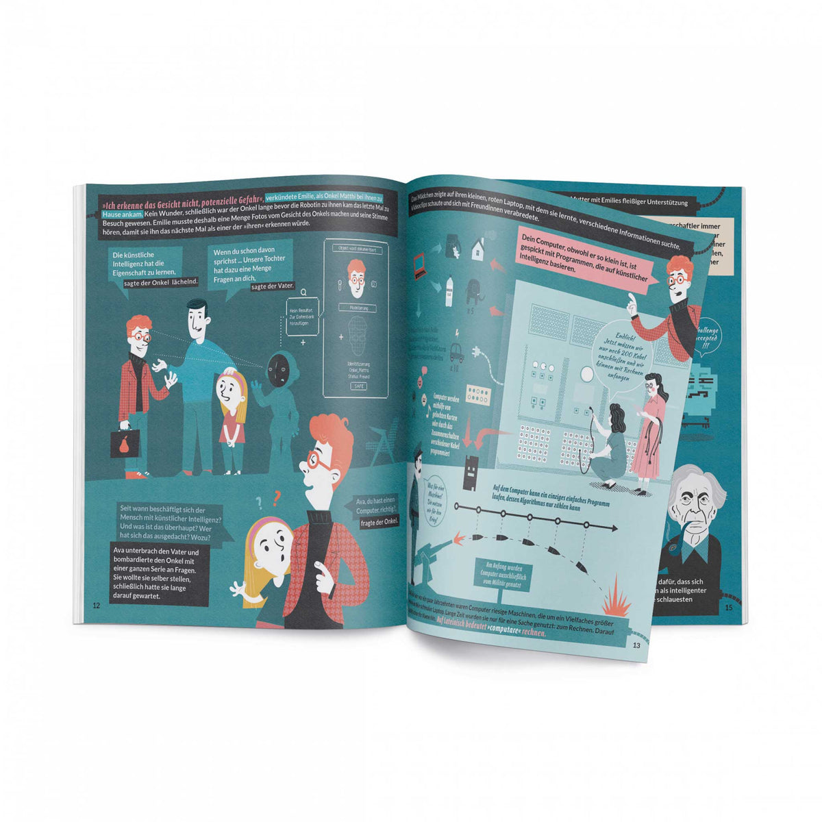 AVA im Land der Zukunft | Wie KÜNSTLICHE INTELLIGENZ funktioniert | KINDER-WISSENBUCH | Ryszard Tadeusiewicz & Maria Mazurek | Helvetiq - Charles & Marie