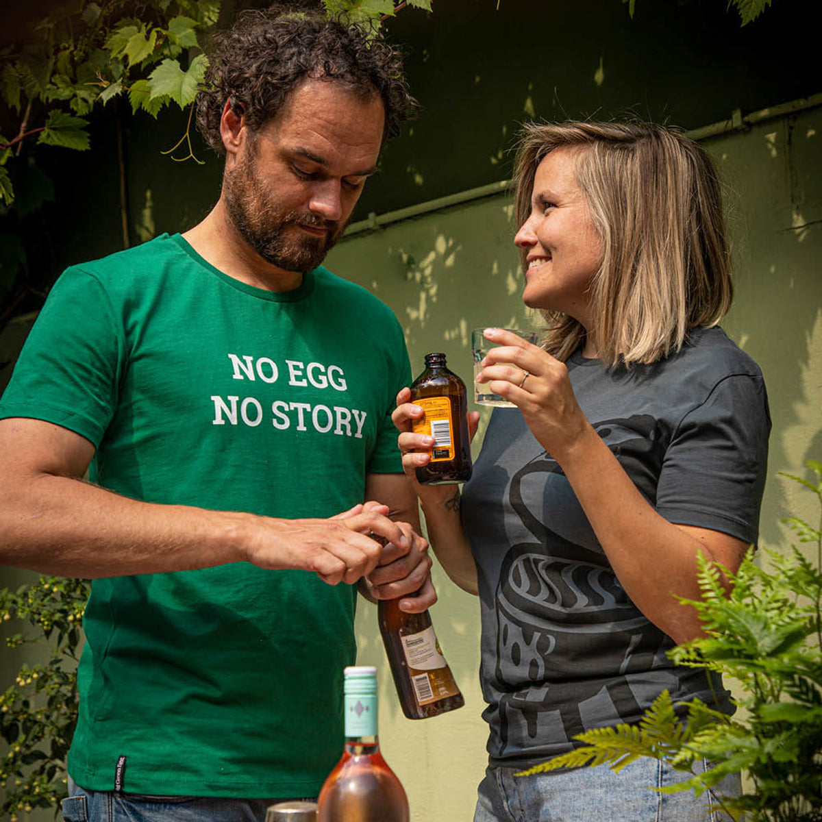 NO EGG NO STORY | green T-SHIRT | Big Green Egg