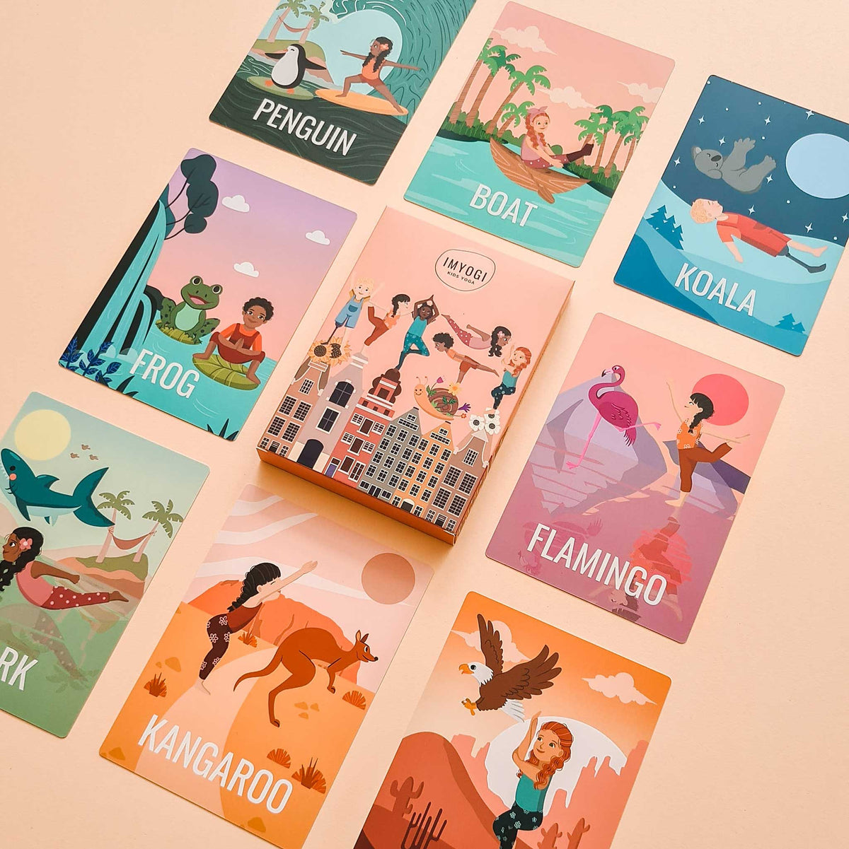 YOGA POUR ENFANTS | JEU DE CARTES | 30 EXERCICES DE YOGA pour les enfants | IMYOGI