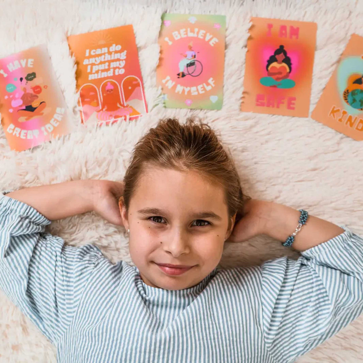 AFFIRMATION CARDS for KIDS | KARTENSET | 30 Übungen zur SELBSTBESTÄTIGUNG für Kinder | IMYOGI